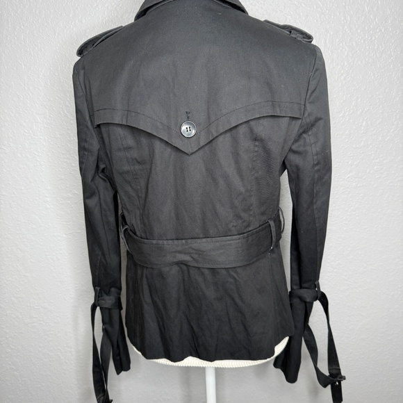 All Saints Black short trench style short coat Jacket -cp - Picture 6 of 16